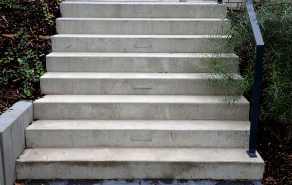 Poured Step Installation in Fort Worth