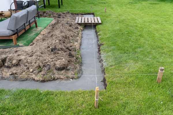 Cement Footer Installation in Fort Worth